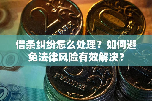 北京借条纠纷怎么处理？如何避免法律风险有效解决？