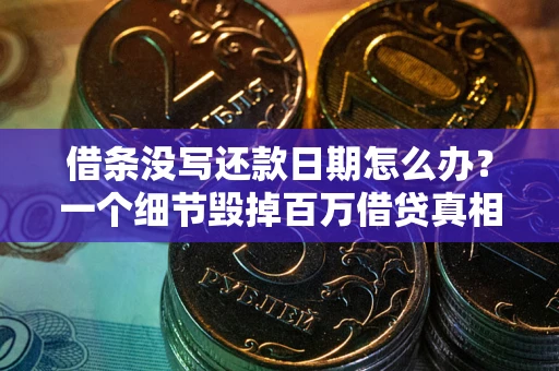 北京借条没写还款日期怎么办？一个细节毁掉百万借贷真相