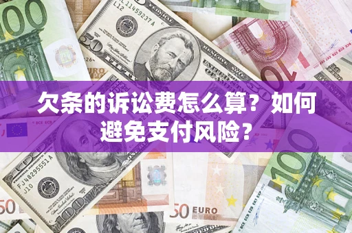北京欠条的诉讼费怎么算？如何避免支付风险？